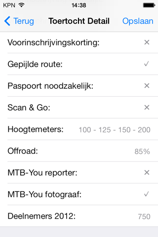 MTB tours calendar NL screenshot 3