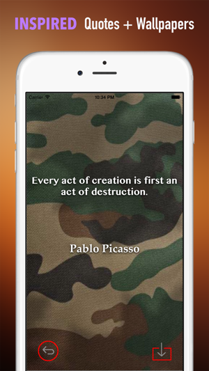 Camo Wallpapers HD: Quotes Backgrounds Creator with Best Art(圖5)-速報App