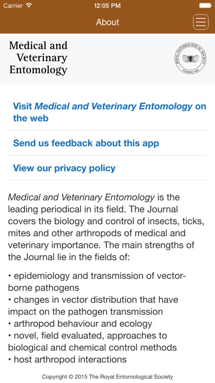 Medical and Veterinary Entomology screenshot-3
