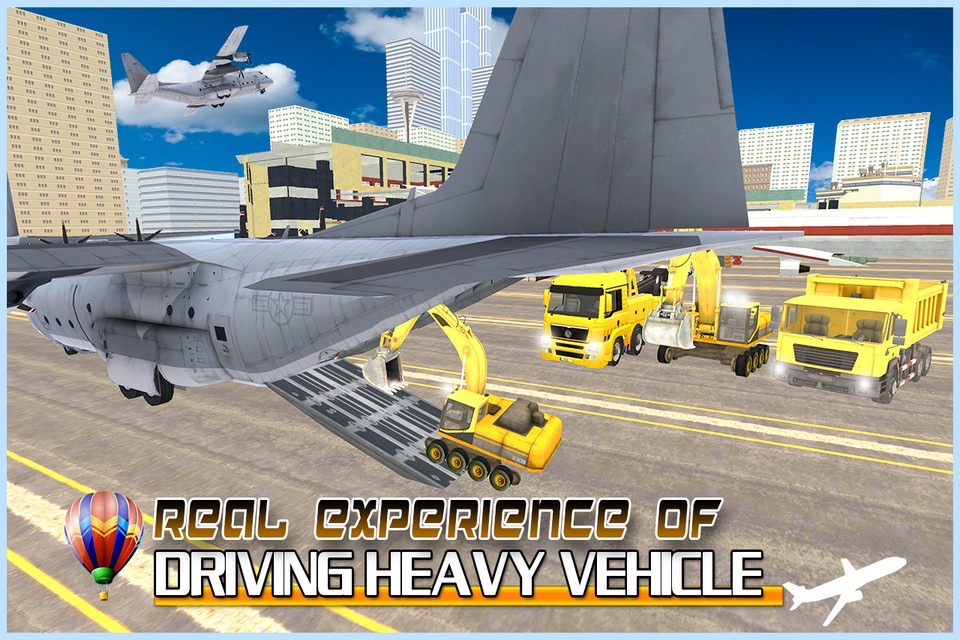 Cargo Plane Heavy Machine - Heavy Machinery Transport Flight Simulator screenshot 2