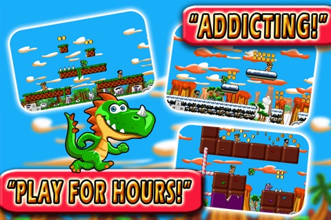 Dino the Dinosaur in Super Land - Addictive Action Game For Kids HD FREE screenshot 3