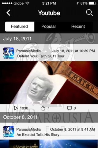 Parousia Media App. screenshot 4