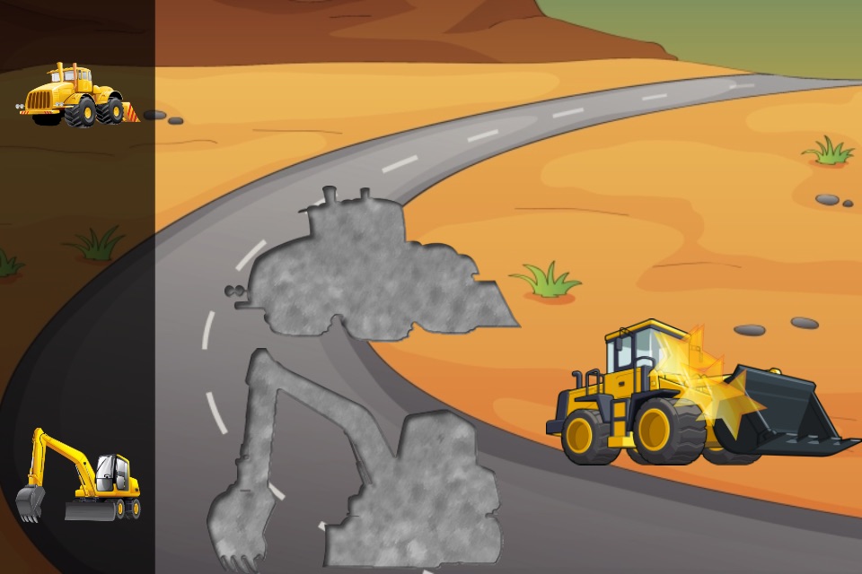 Digger Puzzles for Toddlers and Kids : play with construction vehicles ! screenshot 2