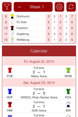Deutsche Fußball 2014-2015 - Mobile Match Centre screenshot 2