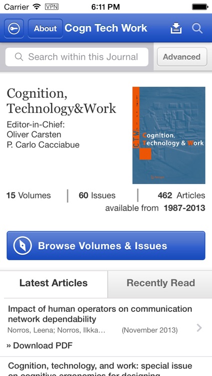 Cognition, Technology and Work