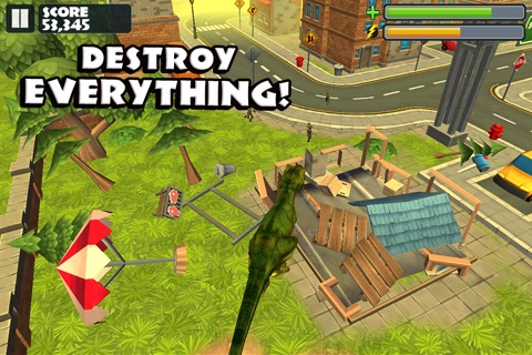 Jurassic Rampage: Smash the City! screenshot 2