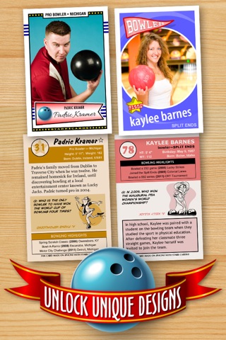 Bowling Card Maker - Make Your Own Custom Bowling Cards with Starr Cards screenshot 3