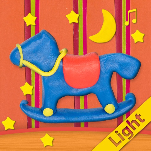 Time to sleep – beautiful clay lullaby songs and nursery rhymes for children: little boys and girls. Light icon