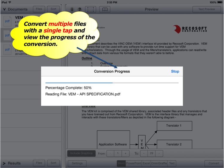 PDF2Office OCR - PDF to Word, Excel, PPT, Graffle
