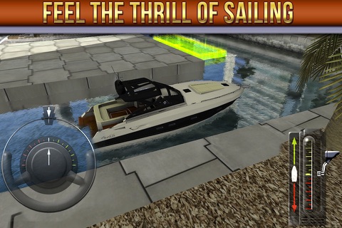 3D Boat Parking Simulator Game - Real Sailing Driving Test Run Marina Park Sim Games. screenshot 4