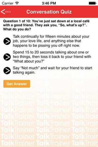 TalkTrainer screenshot 2