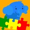 Puzzle Elephant - Early Learning Games For Toddler and Preschooler To Learn Numbers,Alphabet,Colors,Shapes,Basic Skills