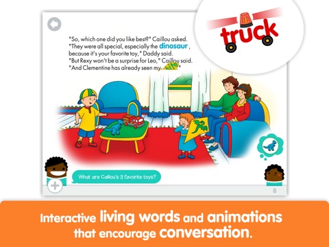 Caillou: Show and Tell by i Read With screenshot 2