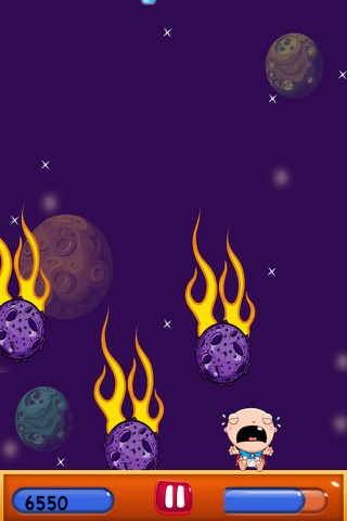 Super Hero Baby Boy in Space - Galaxy Falling Meteors Avoider PRO screenshot 3