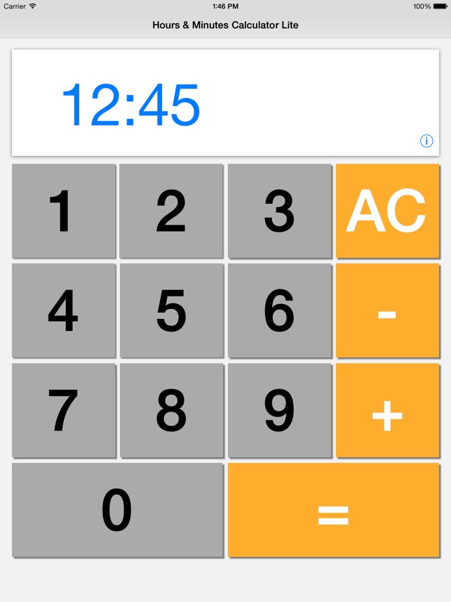 Hours Minutes Calculator Lite On The Hours Minutes Calculator Lite On The