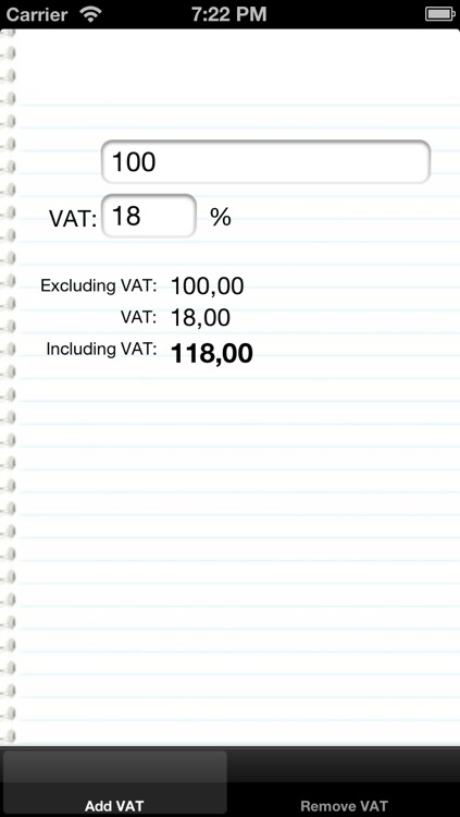 VAT TAX Calculator