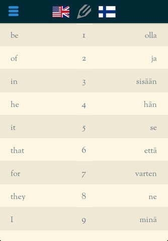 Easy Learning Finnish - Translate & Learn - 60+ Languages, Quiz, frequent words lists, vocabulary screenshot 2