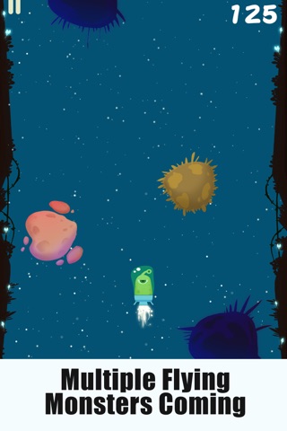 My Flying Monster - Don't Touch The Galaxy Obstacle screenshot 3