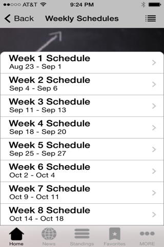 College Football Schedules 2016 screenshot 2
