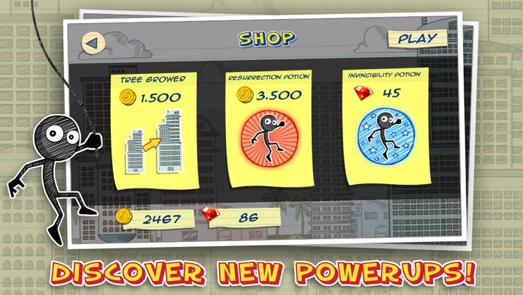 Rope And Swing Parkour Stick-man - Super Fun Run And Jump Kid Game FREE screenshot-3