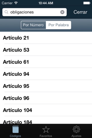 Mobile Legem Paraguay - Constitución y Códigos Paraguayos screenshot 3