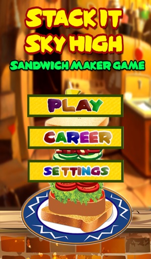 Stack It Sky High Sandwich Maker Building Game FREE.(圖5)-速報App