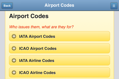 Airport Codes Database screenshot 2