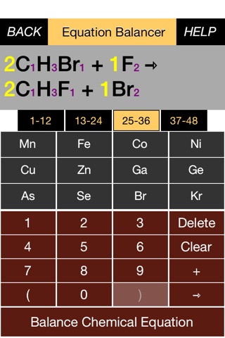 Equation Balancing for Learning Chemistry screenshot 3