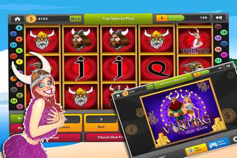 Viking Lady Las Vegas 777- Lucky Casino Slots Machine with Incredible Layout Wins screenshot 2