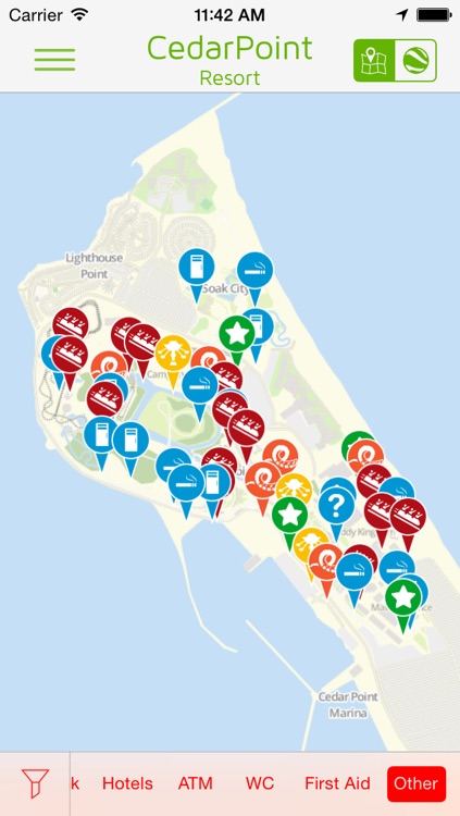 Cedar Point - Offline Amusement Park Guide and Map