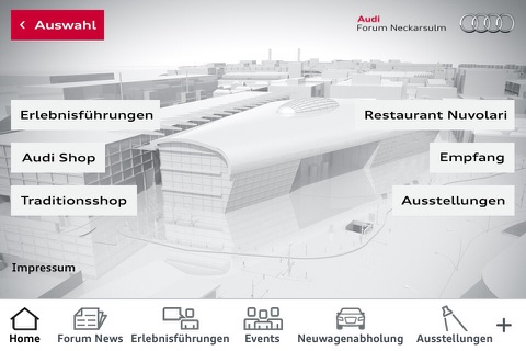 Audi Forum Ingolstadt und Audi Forum Neckarsulm screenshot 3