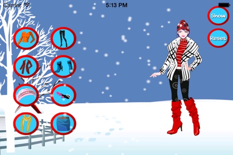 Winter Dressup - Free Girls Game screenshot 2