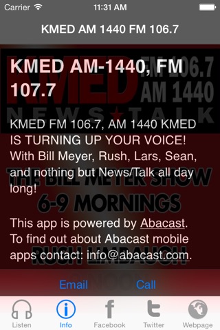 KMED AM 1440 FM 106.7 screenshot 3