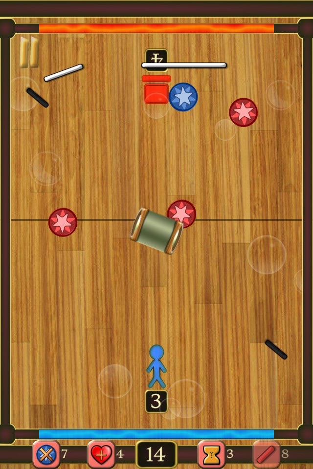 Draw Hockey Free HD - Play 1, 2 and 4 Player In The Best Wooden Tabletop Air Hockey Game screenshot 4