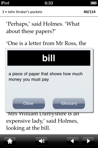 Sherlock Holmes and the Sport of Kings: Oxford Bookworms Stage 1 Reader (for iPhone) screenshot 3