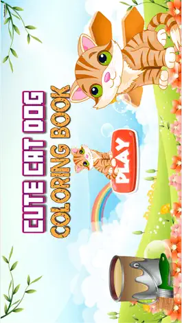 Game screenshot Cute Cat & Dog Coloring Book - All In 1 Animals Draw, Paint And Color Games HD For Good Kid mod apk