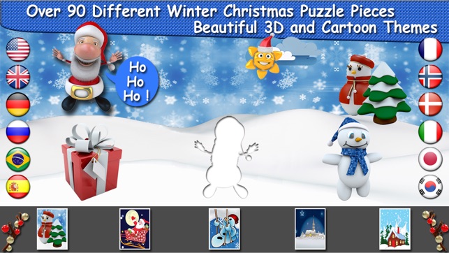 Christmas Puzzle for Babies Free: Move Winter Cartoon Images(圖1)-速報App