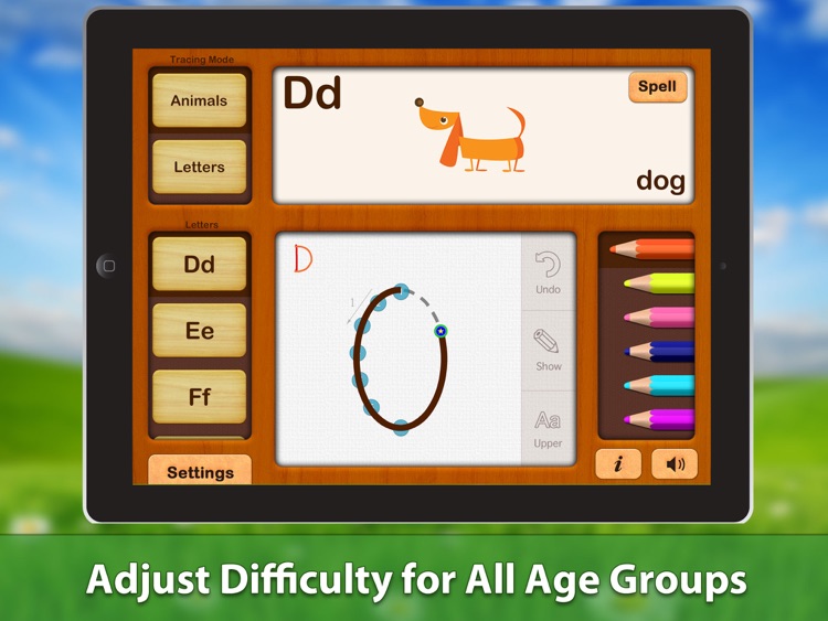 ABC Writing Zoo Animals Game HD - for iPad screenshot-3