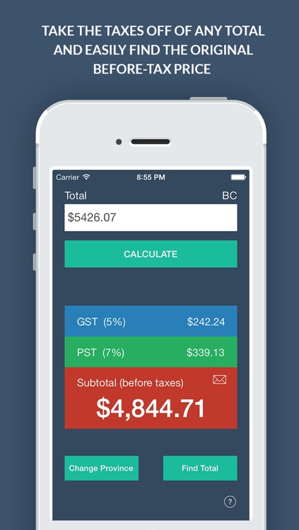 Canadian Sales Tax Calculator + screenshot-3