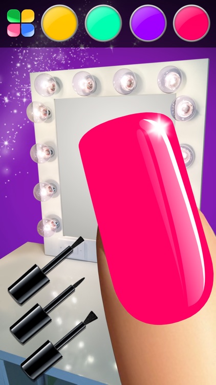 Manicure in Stylish Salon – Acrylic Nail Polish with Fancy Glow and Neon Design for Glamorous Girls screenshot-3