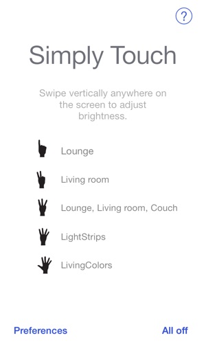 Simply Touch - control your Hue lights b