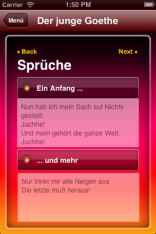Mein Goethe-Brevier screenshot 3