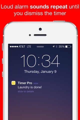 Timer Lite Free Countdown with Multiple Loud Alarm Timers for Everyday Cooking, Fitness, Timeout screenshot 4