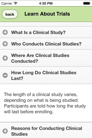 Clinical Trials Aide screenshot 3