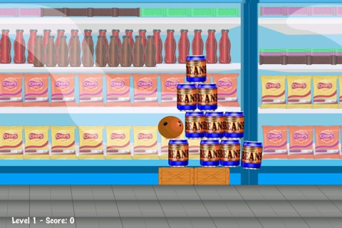 Grocery destruction party : food can air bowling game - Free Edition screenshot 4