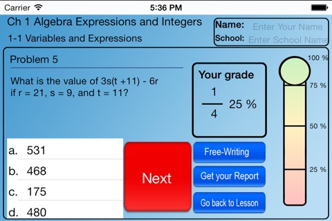 Pre Algebra screenshot 4