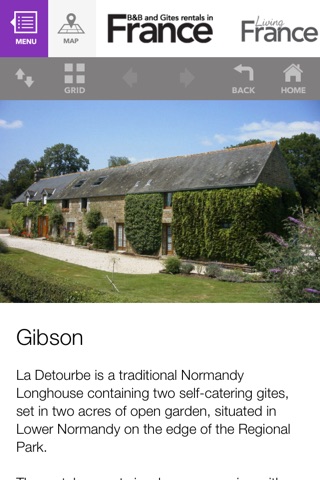 B&B and Gîtes Rentals in France screenshot 2