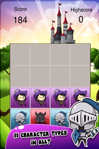 2048 King The Crown - Medieval Puzzle Tiles Free screenshot 2