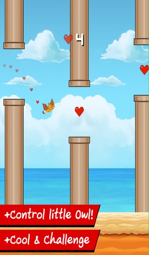 Cute Owl flappy rocket tiny bird - Tap flap flap and fly bir(圖3)-速報App