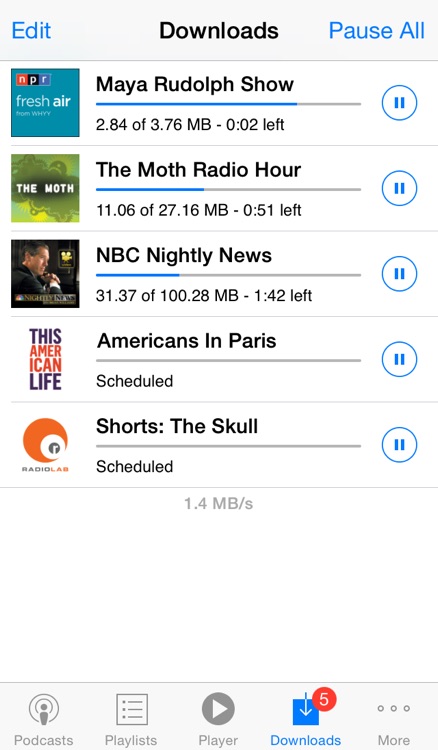 PodCruncher podcast app - Player and manager for podcasts screenshot-3